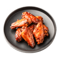 STICKY BBQ CHICKEN WINGS (6PCS)